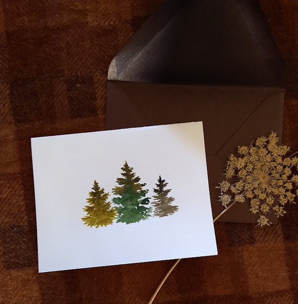 Hand-Painted Holiday Cards in A4