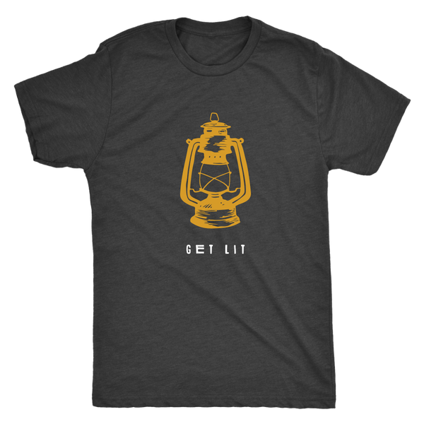 Get Lit Lantern Mens Tri-Blend Tee